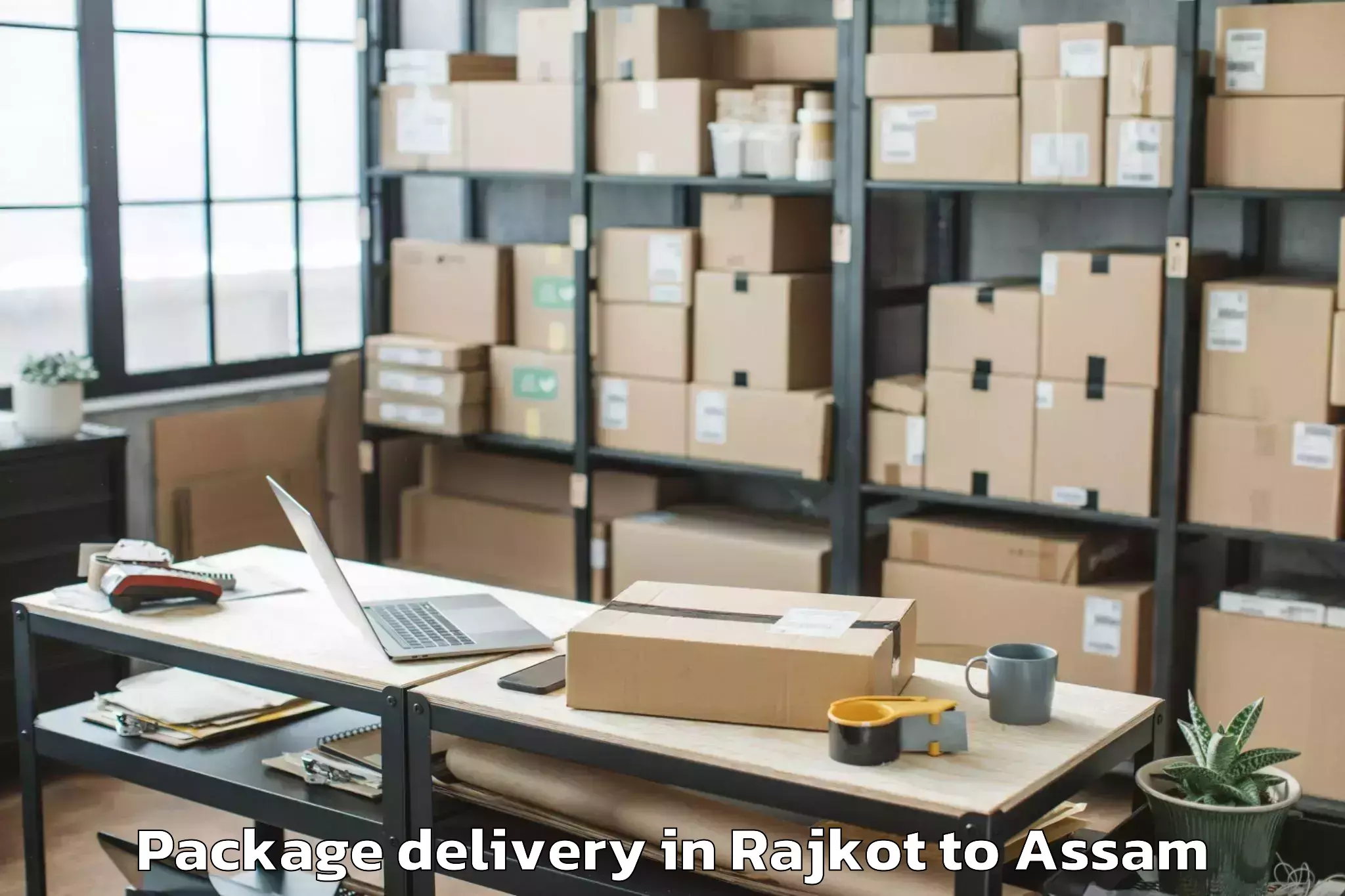 Get Rajkot to Hamren Package Delivery